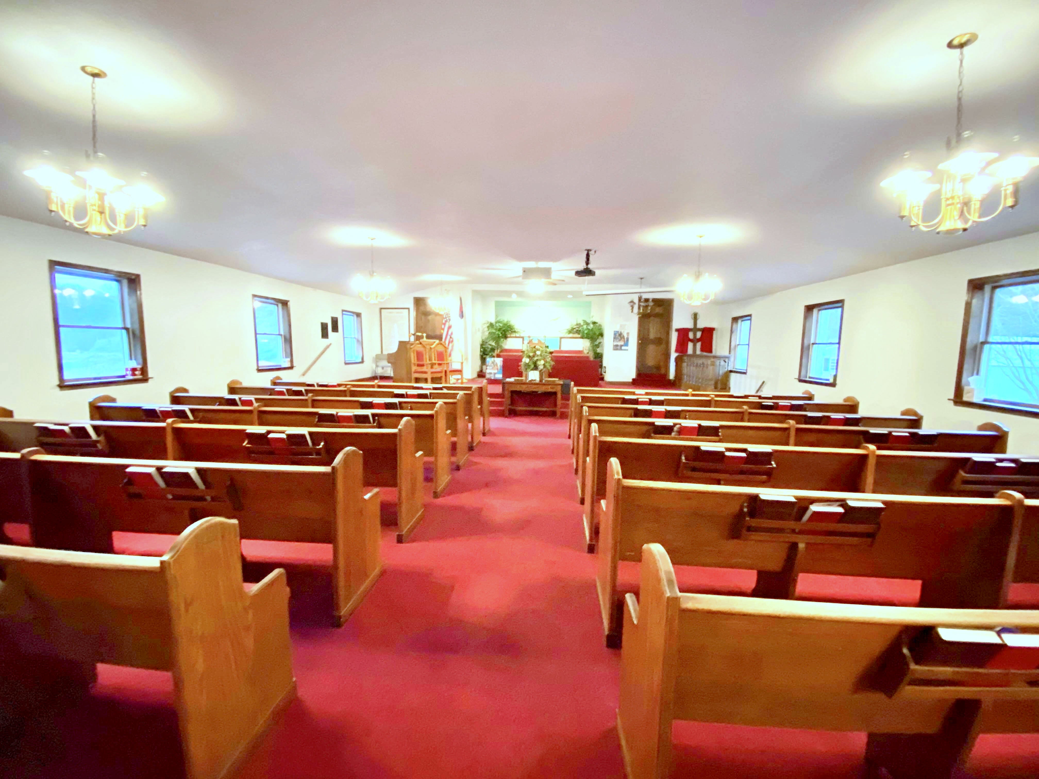 Empty church image