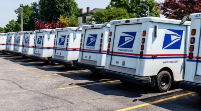 USPS delivery trucks